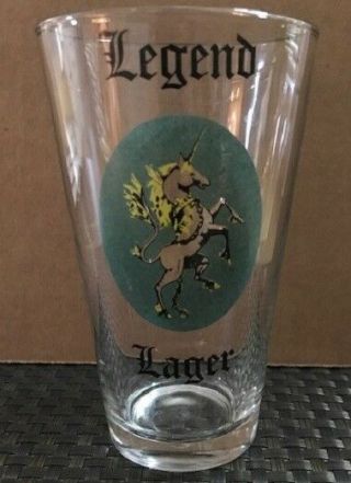 Legend Brewing Co - Pint Glass - Richmond Virginia Va Craft Beer Brewery