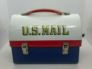 1969 Mr.  Zip U.  S.  Mail Vintage Aladdin Dome Metal Lunch Box
