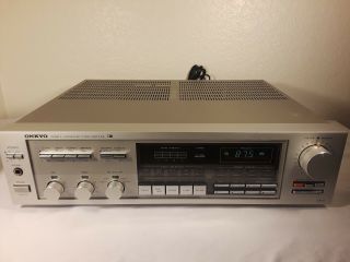 Vintage Onkyo Tx - 51 Quartz Synthesized Stereo Tuner Amplifier Made In Japan
