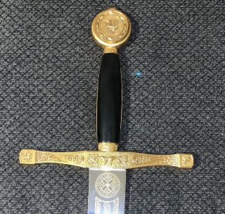 Medieval Knights Sword Excalibur King Arthur Collectible Made In Spain Vg