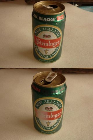 Old Zealand Beer Can,  Steinlager All Blacks Rugby
