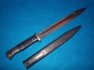 Ww2 German 84/98 Mauser Knife Bayonet Sword W/ Scab.  - Diamant - 1937 - Rare - Vgc -