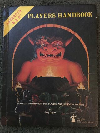 Vintage 1978 Advanced Dungeons & Dragons Ad&d D&d Players Handbook Tsr