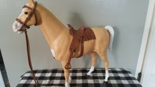 Vintage Marx Best Of The West Botw Thunderbolt Horse With Saddle