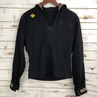 Vintage Wwii Us Navy Coast Guard Military Uniform Wool Cracker Jack Jumper Shirt