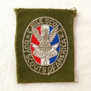 Vintage 1933 - 55 Type 2 Boy Scouts Eagle Scout Cut Square Cloth Patch