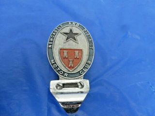Vintage Newcastle And District Motor Club Car Emblem Badge