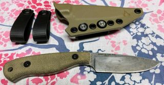 Pre - Owned Esse Jg3 Camp - Lore Knife With Armatus Carry Sheath
