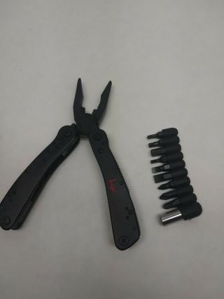 HK Heckler & Koch Benchmade Multi Tool w/Bit Set by HK Knives 2CR Pliers Black 2