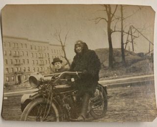Vintage Indian Motorcycle & Side Car Photo York Estate 7