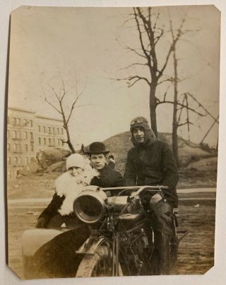 Vintage Indian Motorcycle & Side Car Photo York Estate 6