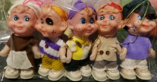 Rare Toys Vintage Doll A.  D.  Sutton & Sons Ornament Pixie Elf Boys NOS 3