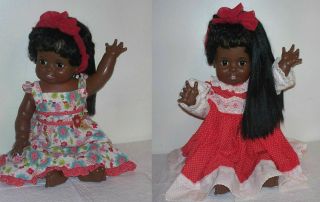 ☆sweet Vintage 1972/73 African Amer Baby Crissy Doll☆hair Works☆24 " ☆nice ☆