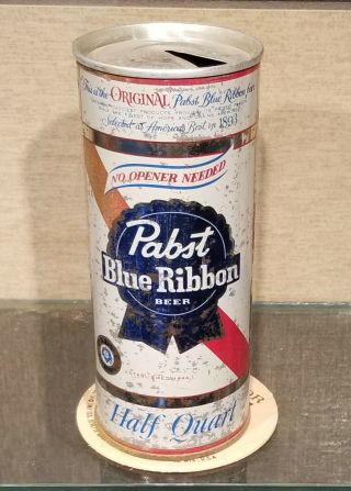 1969 Pabst Blue Ribbon No Opener Needed Beer Can Los Angeles Ca Keglined 16 Oz