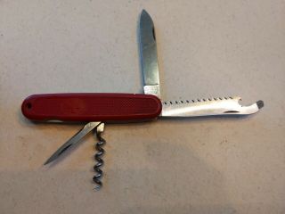 Victorinox Safari Trooper 108mm Swiss Army Pocket Knife Red Stainless Saw Blade