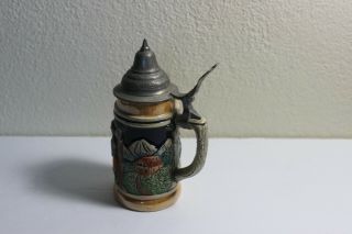 Vintage Mini German Beer Stein 6 " Tall - Marked Made In West Germany