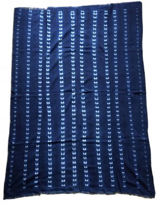 African Tribal Mudcloth Fabric,  Vintage Textile Indigo Shibori
