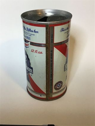 Vintage Pabst Blue Ribbon “No Opener Needed” Pull Tab Beer Can (91) 2