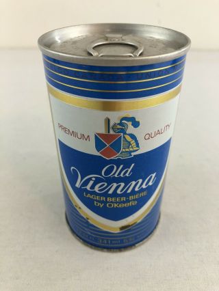 Old Vienna Lager Beer - Biere 12 Oz Bottom Opened Pull Tab Beer Can