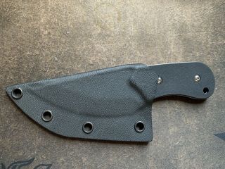 Strider Knives Zipper Fixed Blade Chisel Grind M.  Strider Marked.  Kydex Sheath