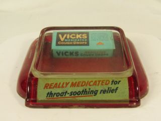 Vintage Vicks Cough Drops Countertop Advertising Display