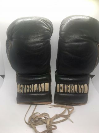 Vintage Everlast Retro Laced Boxing Gloves