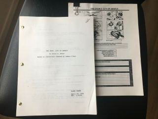 The Crow: City Of Angels - Vintage Feature Script & Vfx Storyboard 1995