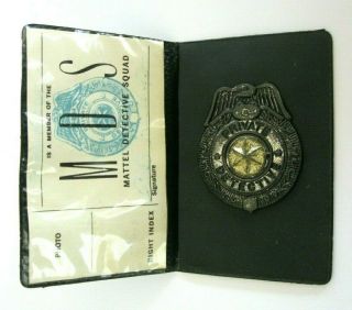 Orig Mattel Id Wallet,  Badge & Id Card For Snub - Nose.  38 Detective Set