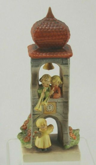 Hummel Goebel W Germany Whitunside Bell Tower Angels Figurine 163 Vintage