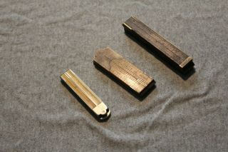 Set Of 3 Vintage Folding Rulers