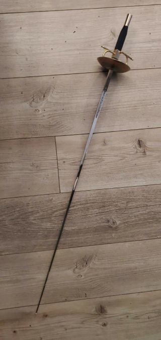 Vintage Toledo Spain Fencing Sword 33.  5 " Long Decorative Blade Guard And Blade