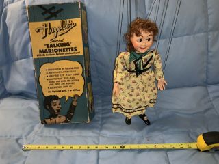Vintage Hazelle’s Talking Marionette 307 Nancy String Puppet