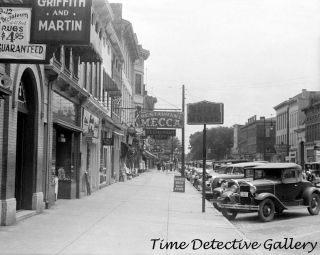 View Of Main Street,  Circleville,  Ohio - 1938 - Historic Photo Print