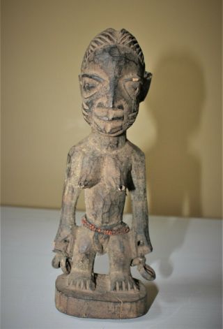 Tribal African Tribal Art,  Congo,  Ancestor Statue,  Wood,  Sing - Himba Female