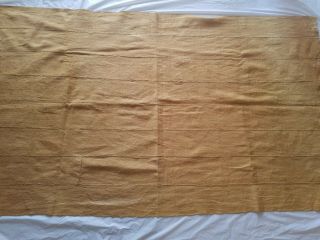 Authentic African Handwoven Mustard Mud Cloth Fabric From Mali Sz 65 " By 39 "