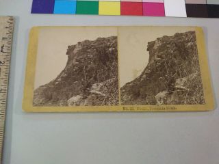 Old Man In The Mountain Profile Crawford Notch Kilburn Stereoview Photo Cdii