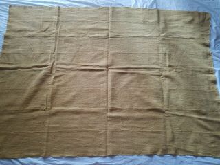 Authentic African Handwoven Mustard Mud Cloth Fabric From Mali Sz 60 " By 43 "