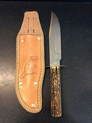 Vintage Solingen Germany Fixed Blade Knife Marked Bowie Knife W/sheath