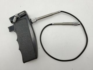 Vintage Early Nikon Pistol Grip 1 W/ Cable Release For Nikon F Slr Camera