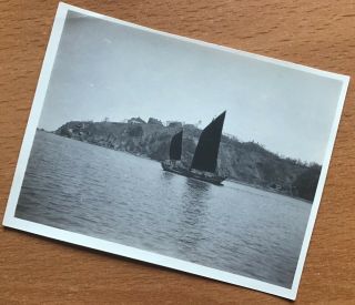 1928 PHOTO BY BRITISH OFFICER STATIONED IN HONG KONG: JUNK AT CHEFOO 5