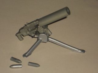 Marx Battleground Playset - Shell Shooting Machine Gun With Shells Great 3