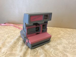 Vintage Polaroid Cool Cam 600 Pink Gray Instant Camera Usa