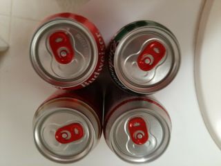 Budweiser Happy Holidays Clydesdales 12oz Beer cans.  Empty.  Complete set of 4. 3