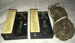 Vintage Western Union Standard Radio Telegraph Signal Set W Wire