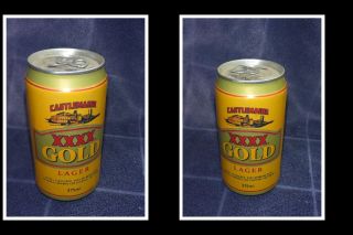 Collectable Old Australian Beer Can,  Castlemaine Xxxx Gold Lager 375ml