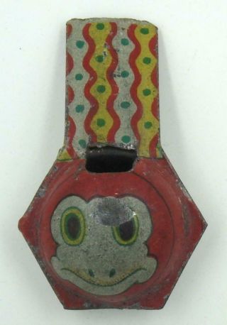 Vintage Pre War Japanese Tin Whistle - Kappa Head