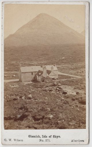Scotland Cdv Photo - Glamich On The Isle Of Skye By G.  W.  Wilson Of Aberdeen