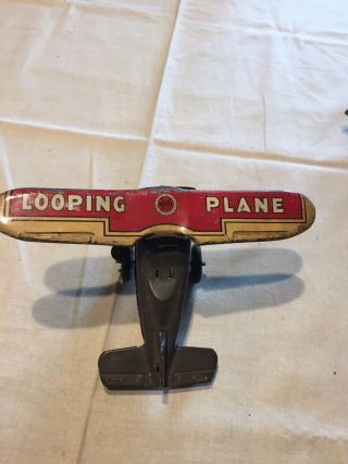 Vintage Toy,  Marx Prewar Tin Windup Looping Airplane,
