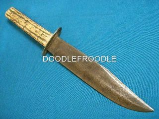Vintage Pic Fist Arrow Solingen Germany Hunting Bowie Knife Schlieper