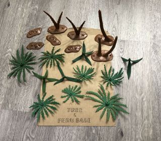 Marx Prehistoric Times Palm Trees & Ferns With Bag Time Tunnel Look